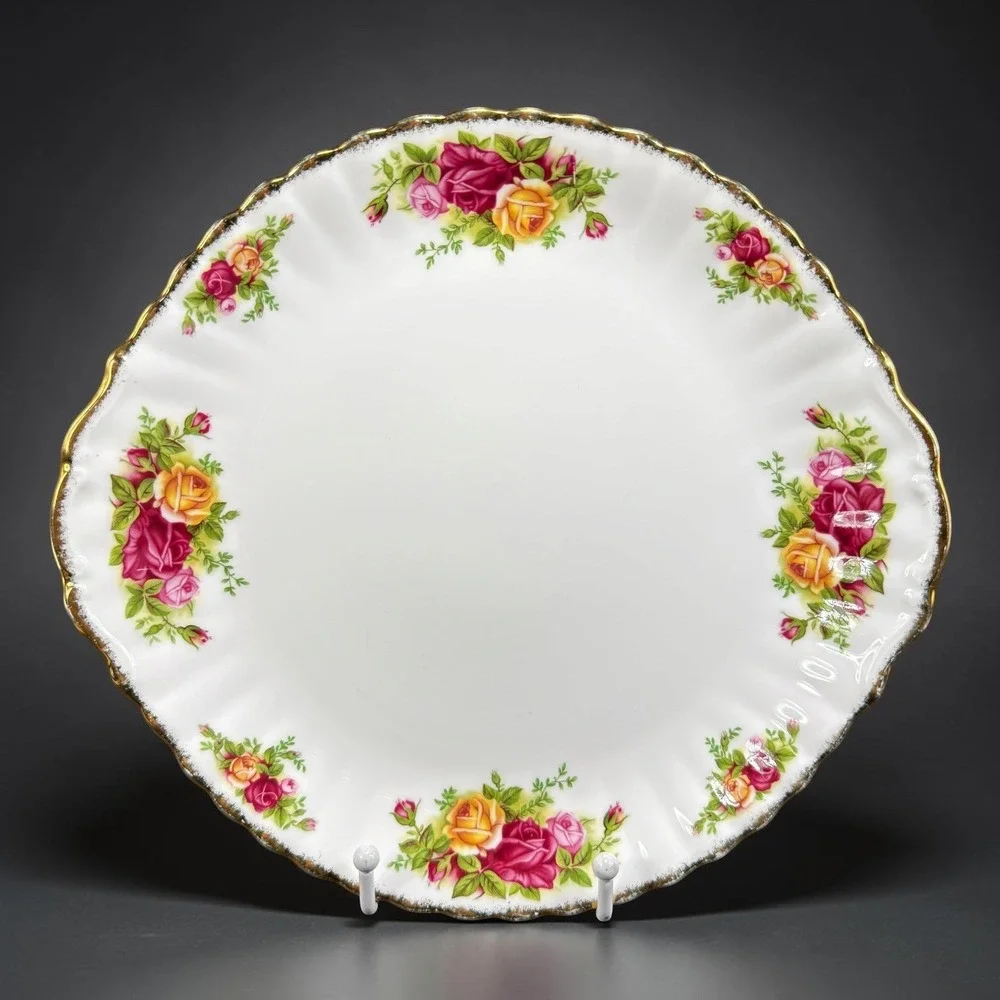 Royal Albert Old Country Roses Platter Plate Dish Bone China Gold Trim England
